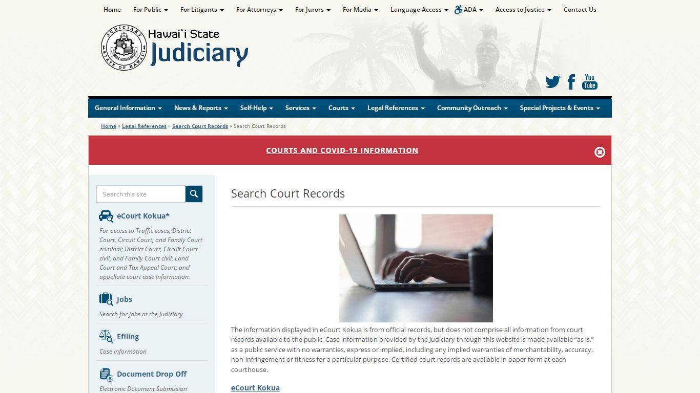 Judiciary | Search Court Records